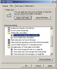 Folder Options